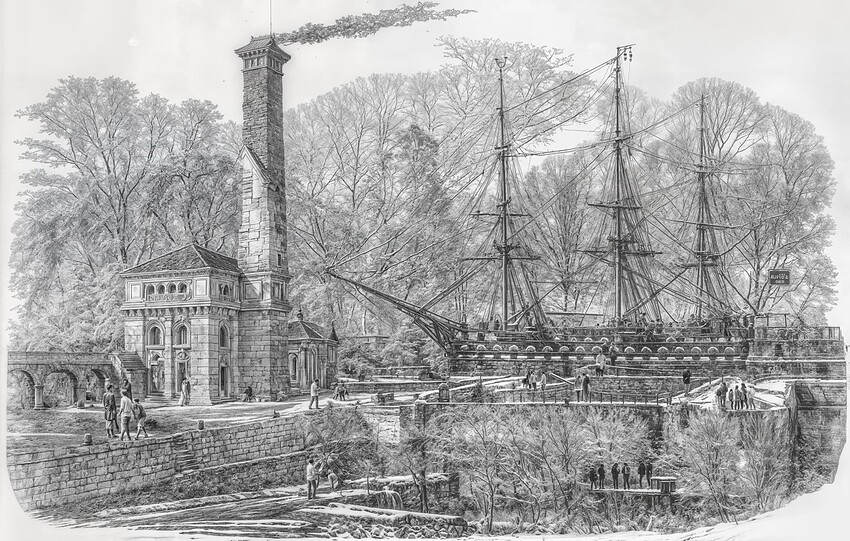 #Keyham Steam-Yard 1853-GPAI-8.4.0-beta4-C-Max-Tex-2-2min-4sec-SNOW-redefine-art-4x