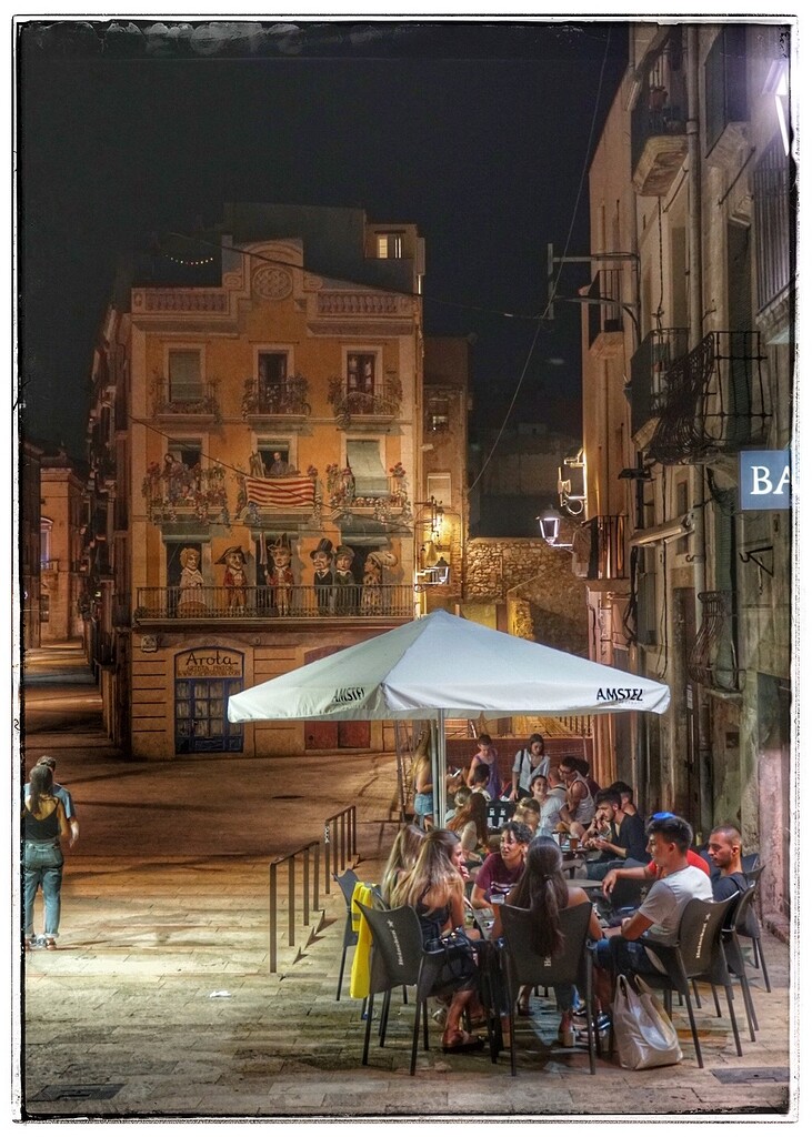 Tarragona Night Life Scenery and Architecture Topaz Community