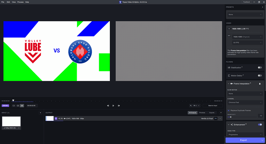 Topaz Video AI Alpha  v3.2.0.3.a 2023-03-22 11_52_10 AM