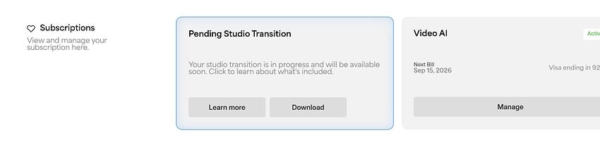 Topaz Video Ai to Studio