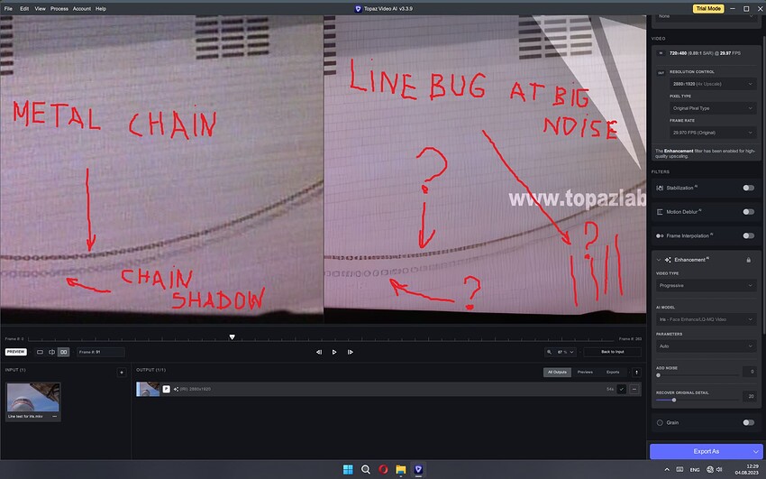 iris line bug