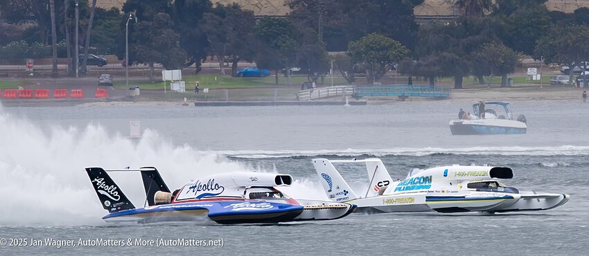 c J Wagner-20250913_100016-02444-San Diego Bayfair—H1 Unlimited Hydroplane race Heat 1—Corey Peabody U-9 blowover & return tow upside down—ELS cropped—R1-5890-Edit—6in x 300dpi