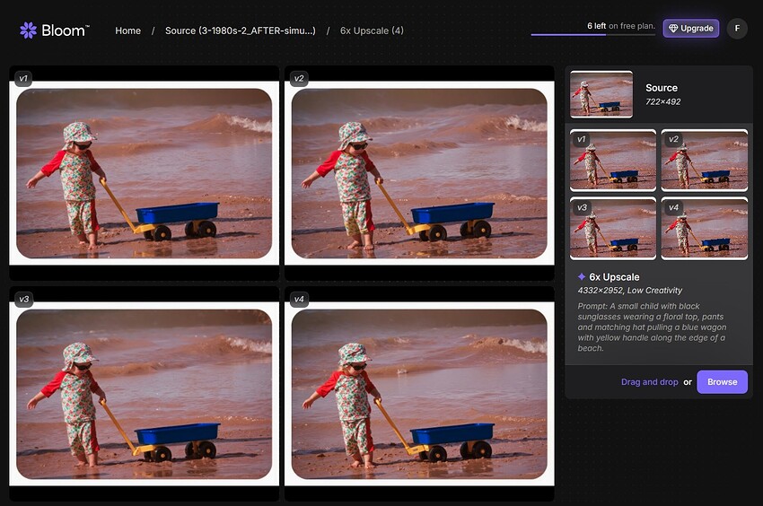 Fotomaker_TopazBloom-Test-6xOutputResults