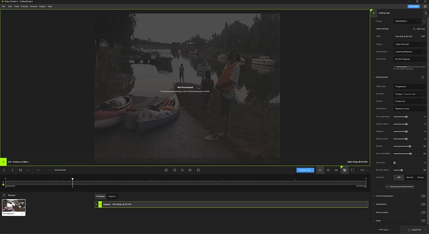 pramètres première passe