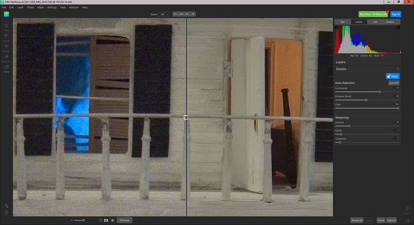 Fotomaker_ON1-NoNoiseAI-CR2image-SplitCompareView