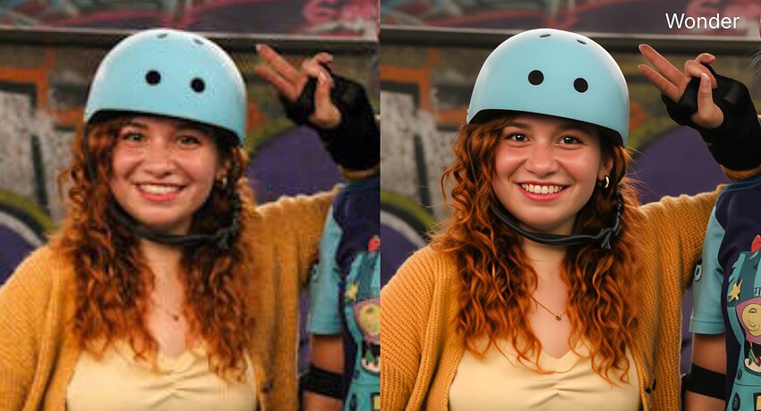 Original vs Wonder enhanced