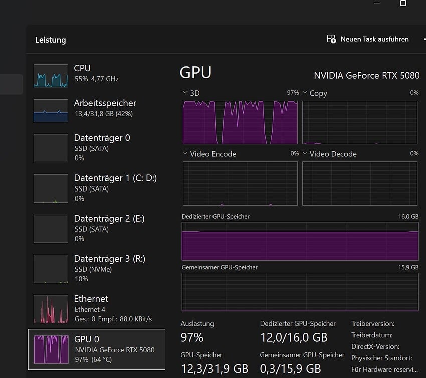 Utilisazion Starlight Mini 2K 0.3 fps