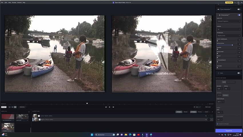 iris interlaced progressive