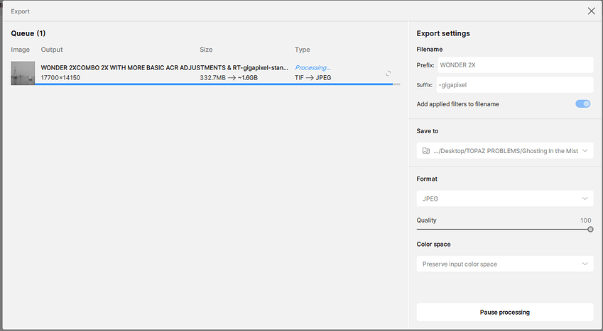 processing Ghosting in the Mist  4