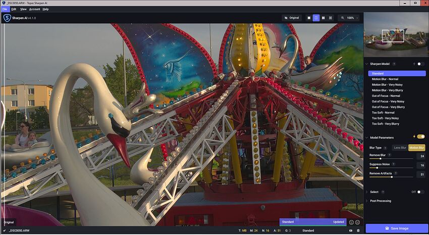 SonyARWtest-SAI410_Standalone-STDmodelPreview-SplitView
