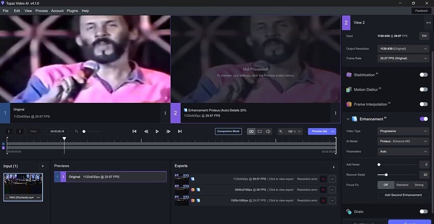 Topaz Video AI  v4.1.0 1_17_2024 1_07_55 PM