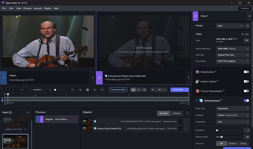 Topaz Video AI  v4.1.0 1_17_2024 1_23_19 PM