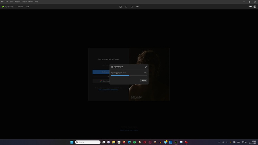 Topaz Video crashing 2