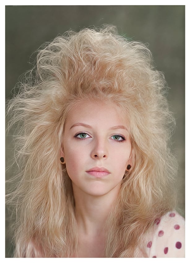 07.  Beautiful blond haired lady from the 80’s 90’s - Final Colour