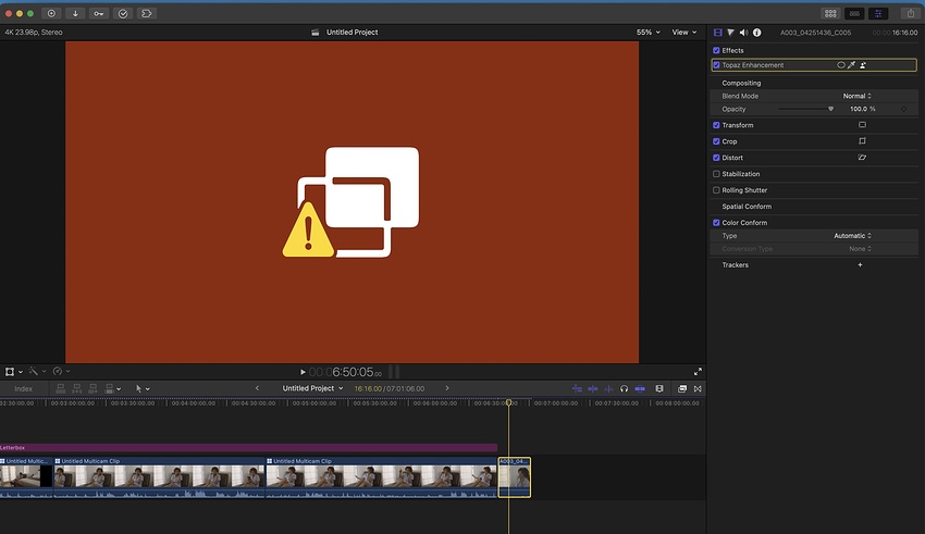 Topaz FCP Plugin Error