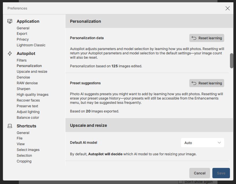 v3.6.2 Preferencess Personalization options