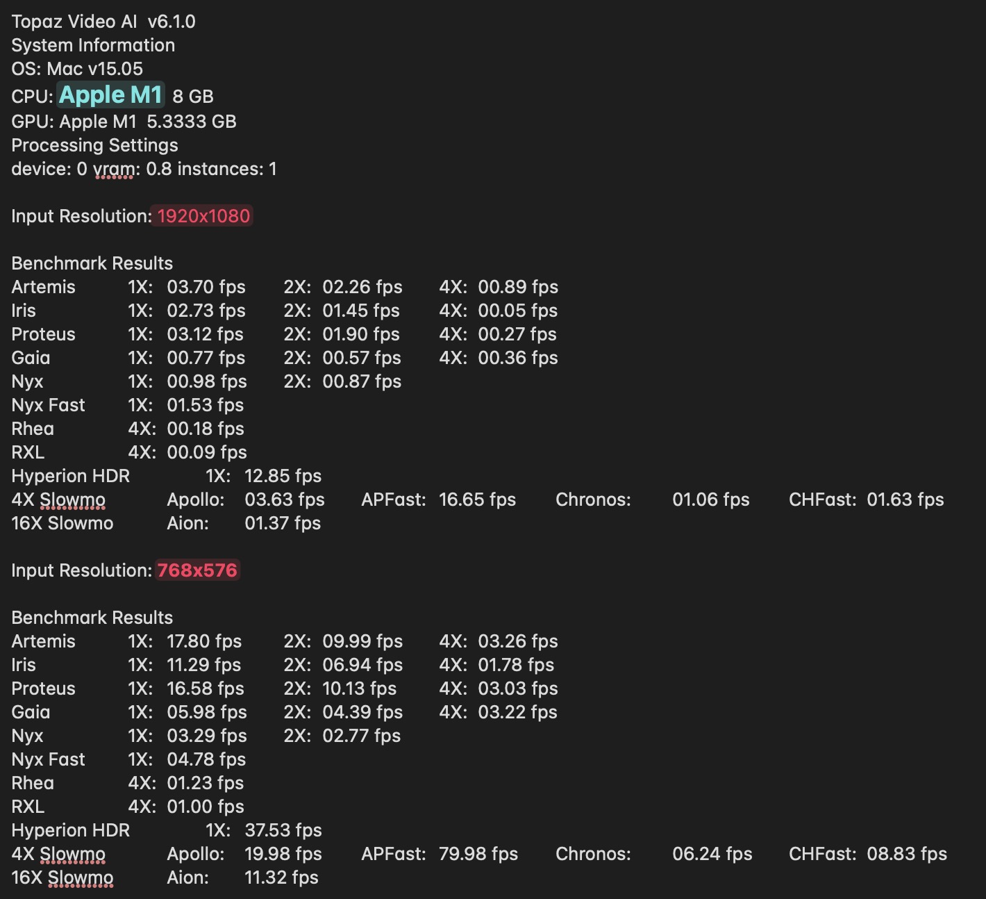Video AI 7.1.X - User Benchmarking Results - Page 3 - User
