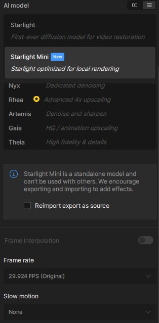 After Chronos running in Starlight mini