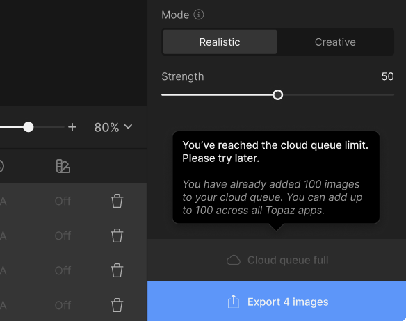 Cloud Queue limit