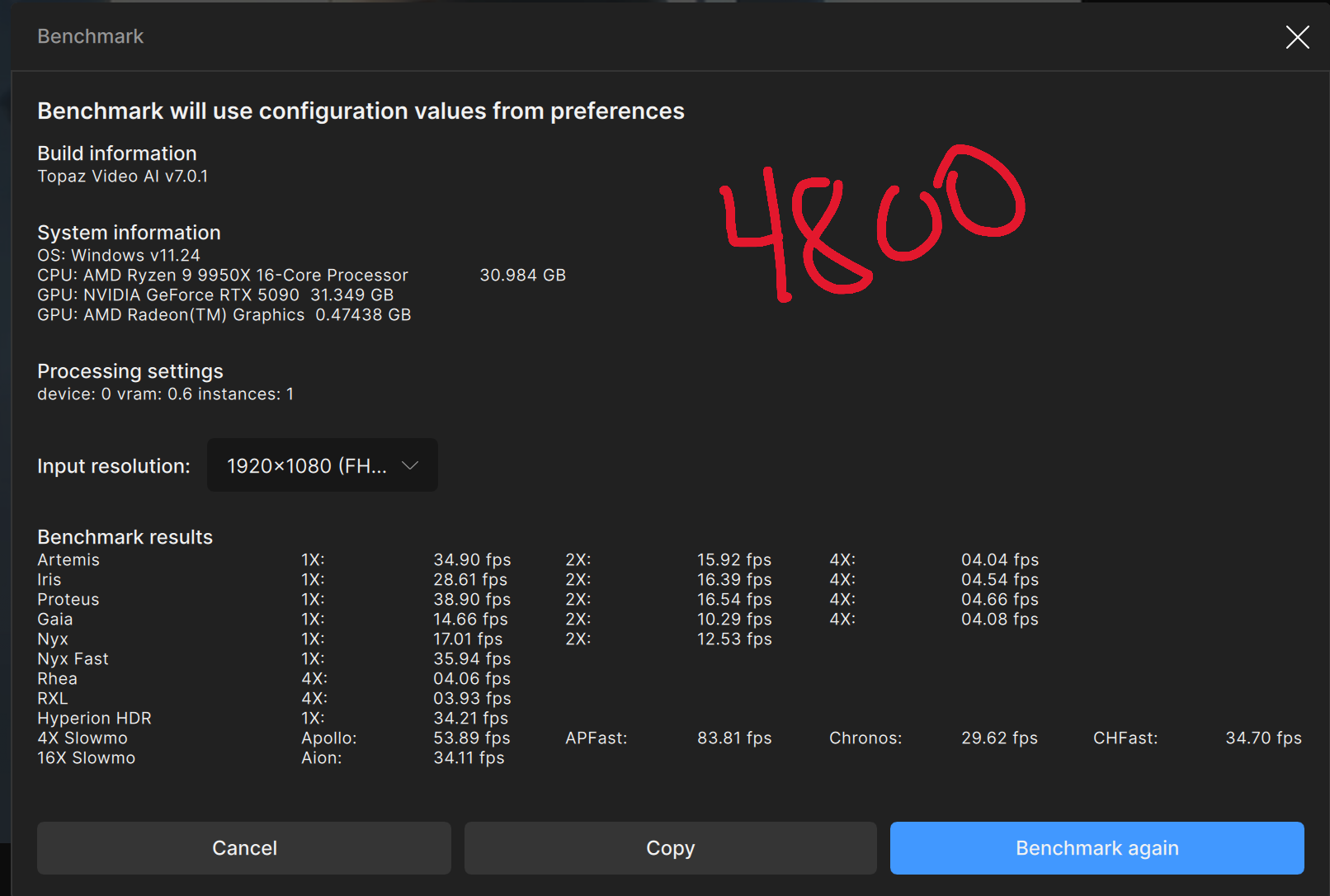 Video AI 7.0.X - User Benchmarking Results - Page 6 - User