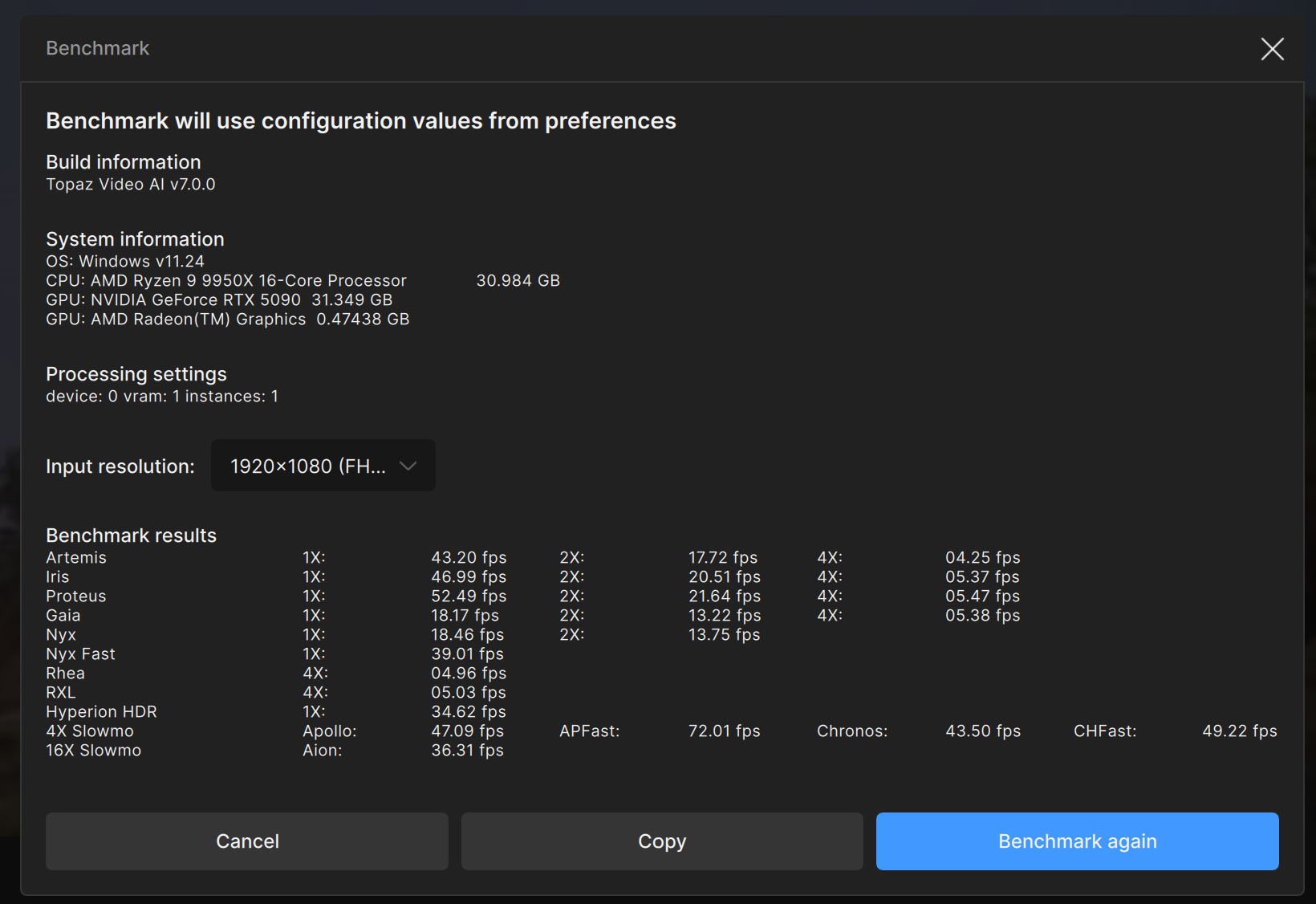 emiおまとめ Video AI 7.0.X - User Benchmarking Results - Page 2 - User